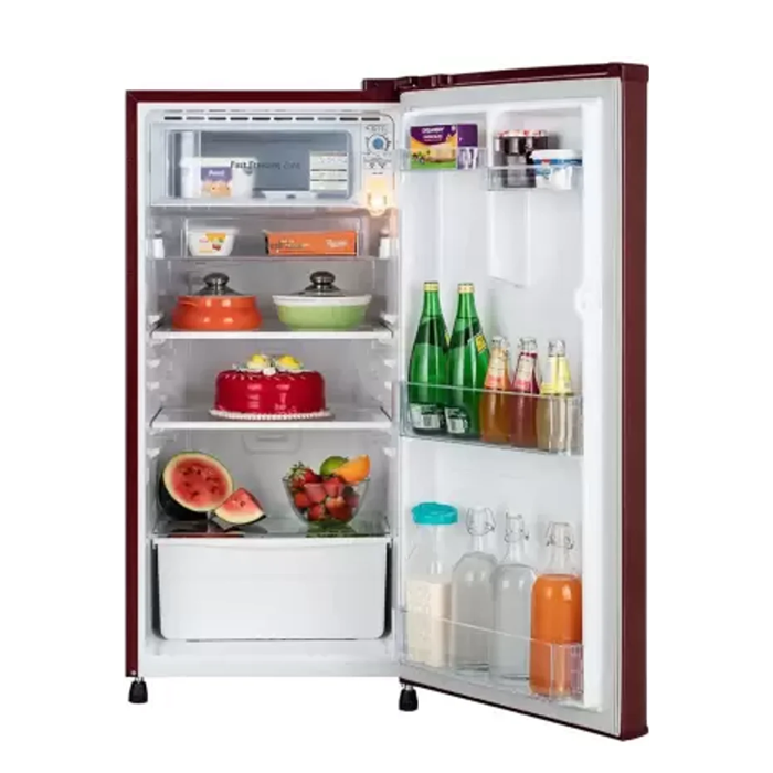 LG REFRIGERATOR-185 Ltr: Plain (New Model) ARKZEBN, Single Door Fridge: 1 Star Plain|| GL-B199GCBB