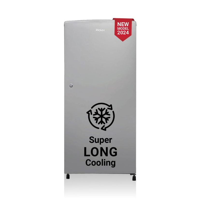 HAIER REFRIGERATOR-185 Ltr: , Single Door Fridge: 2 Star Steel Plain|| HRD-2062 BMS - N