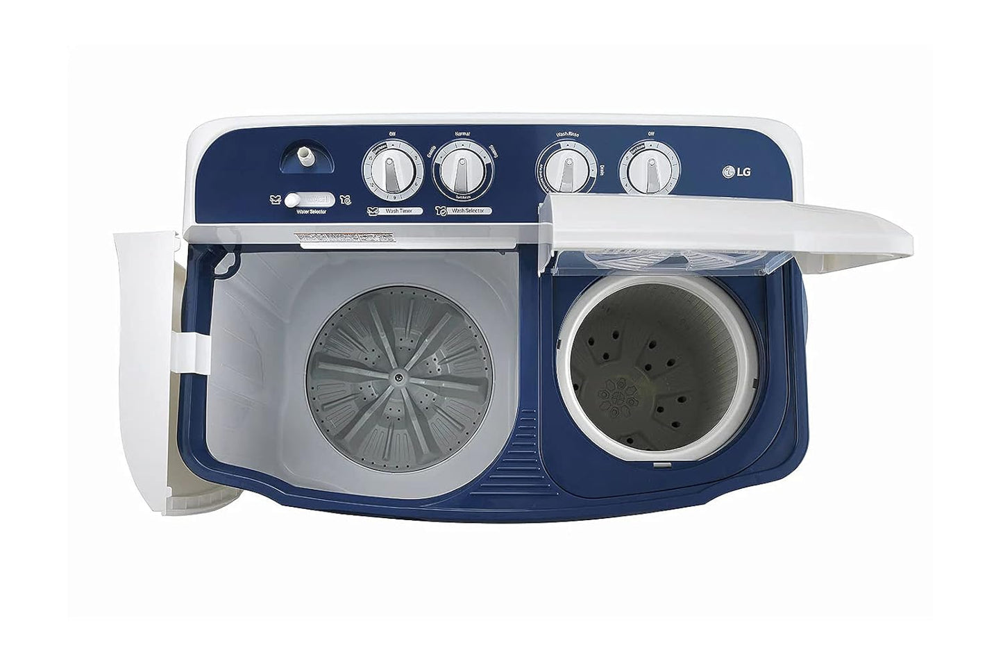 LG WASHING MACHINE-7 kg: , Semi Automatic WM: 5 Star Dark Grey Plain|| P7010NBAZ