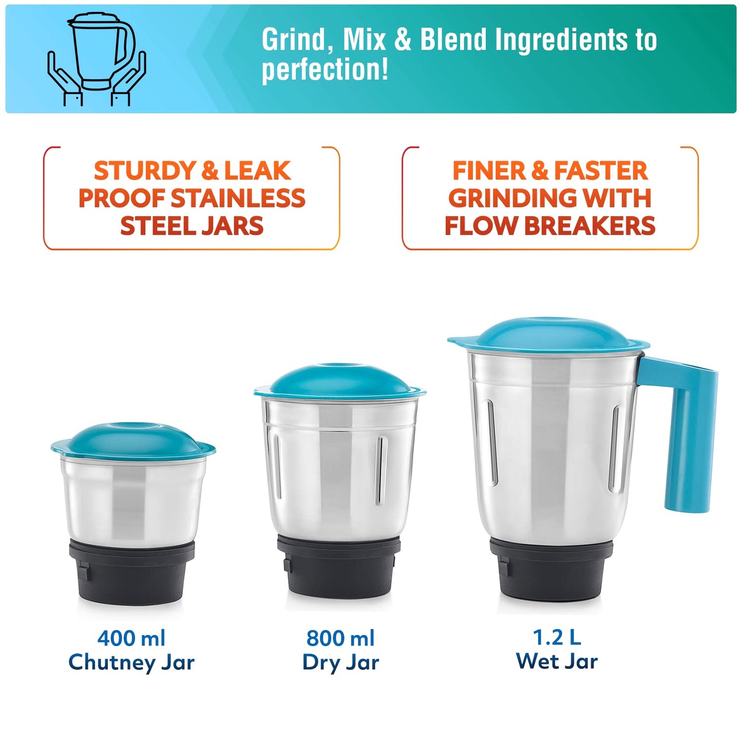 Usha mixer Grinder 500W -2853