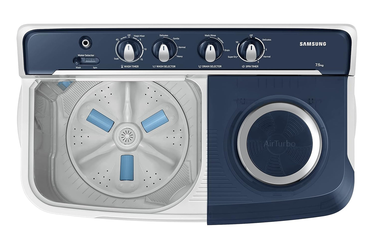SAMSUNG WASHING MACHINE, 7 Kg, Semi Automatic, WT75B3200LL/TL