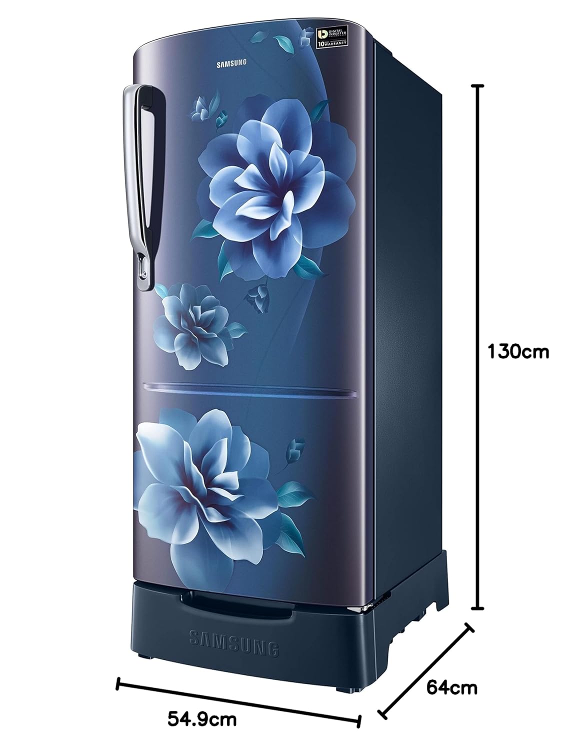 SAMSUNG REFRIGERATOR-183 Ltr: Digital Inverter Tech , Single Door Fridge: 3 Star Purple Printed|| RR20C1823CU