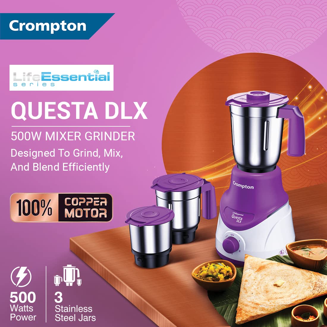 Crompton MG ACGM-QUESTADLX3J MG 500W