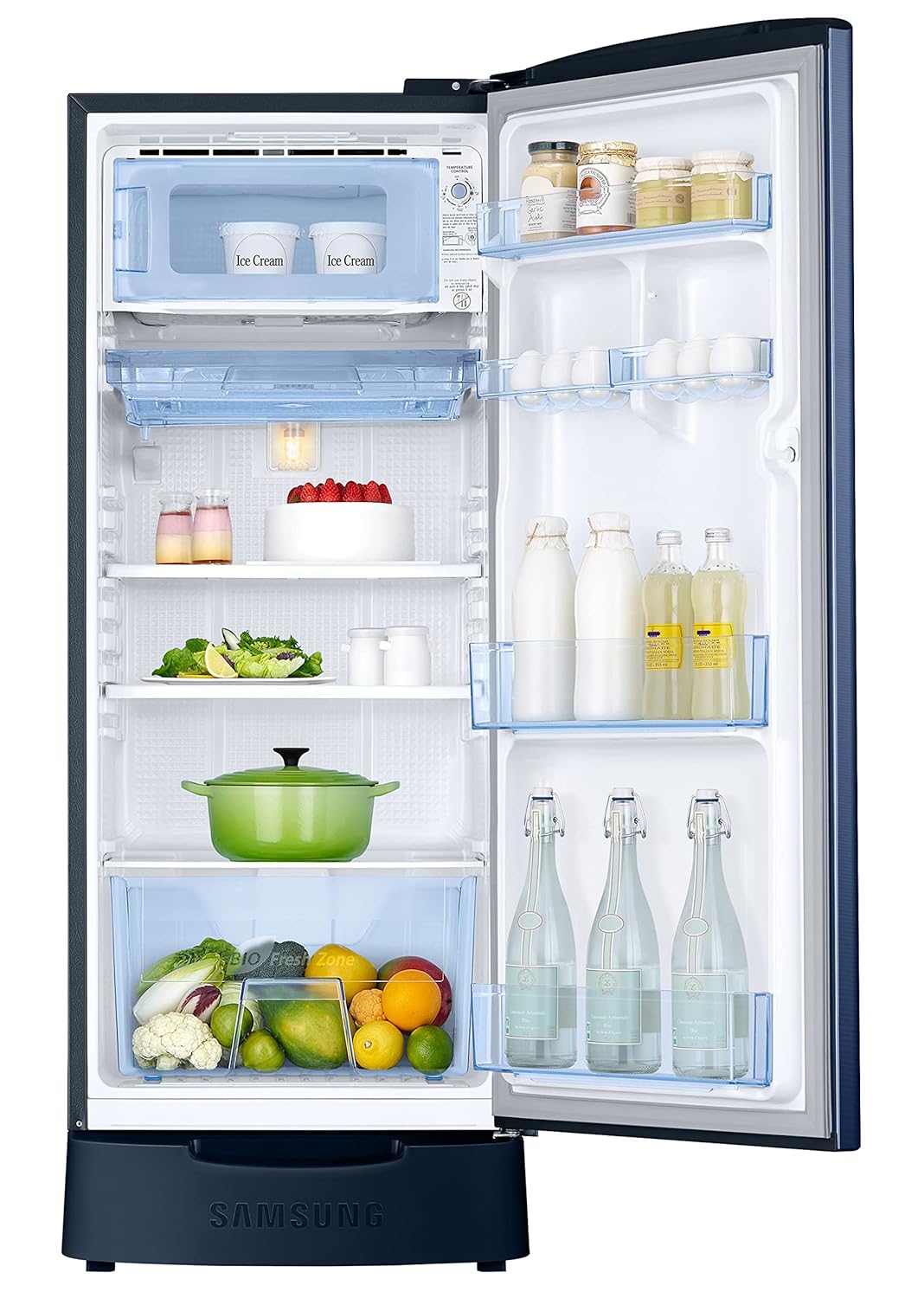 SAMSUNG REFRIGERATOR-183 Ltr: Digital Inverter Tech , Single Door Fridge: 3 Star Purple Printed|| RR20C1823CU