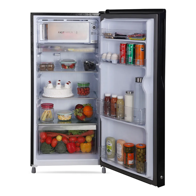 HAIER REFRIGERATOR-185 Ltr: , Single Door Fridge: 1 Star Black Floral|| HRD-2061SKC