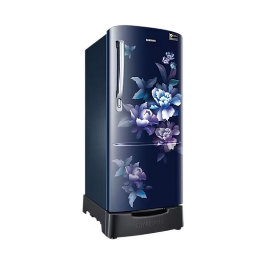 SAMSUNG REFRIGERATOR-183 Ltr: , Single Door Fridge: 4 Star Poppy Blue Printed|| RR20C1824HV/HL