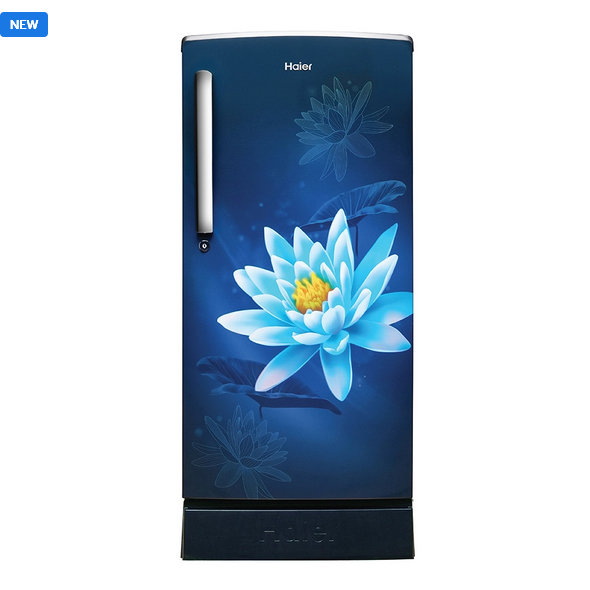 HAIER REFRIGERATOR, 175 Ltr, Single Door Refrigerator, 2 Star, Blue Printed|| HRD 1962PBL-N