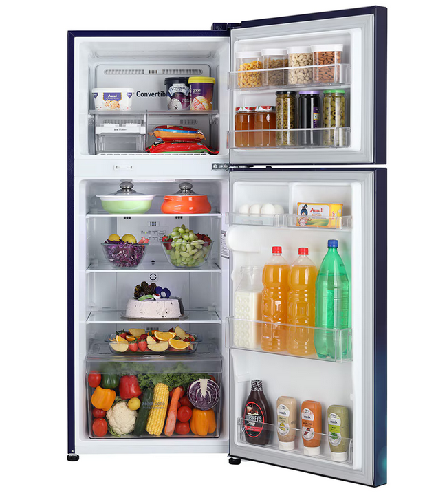 LG REFRIGERATOR-242 Ltr: ,Double Door Fridge: 2 Star Blue Floral|| GL-N292BBCY