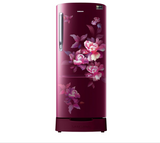 SAMSUNG REFRIGERATOR-183 Ltr: , Single Door Fridge: 4 Star Poppy Red Printed|| RR20C1824HN/HL