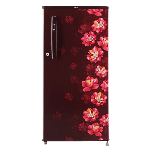 LG REFRIGERATOR-185 Ltr: New Model, Single Door Fridge: 1 Star Red Printed|| GL-B199OSTB