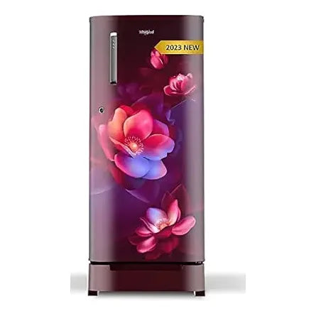 WHIRLPOOL REFRIGERATOR-184 Ltr: Direct Cool, Single Door Fridge: 1 Star Wine Rosely Floral|| 205 IMPC PRM