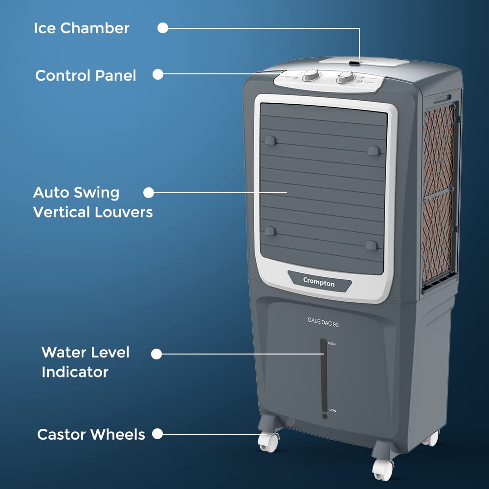 CROMPTON COOLER-90 Ltr: Desert, : Plain|| Gale DAC 90