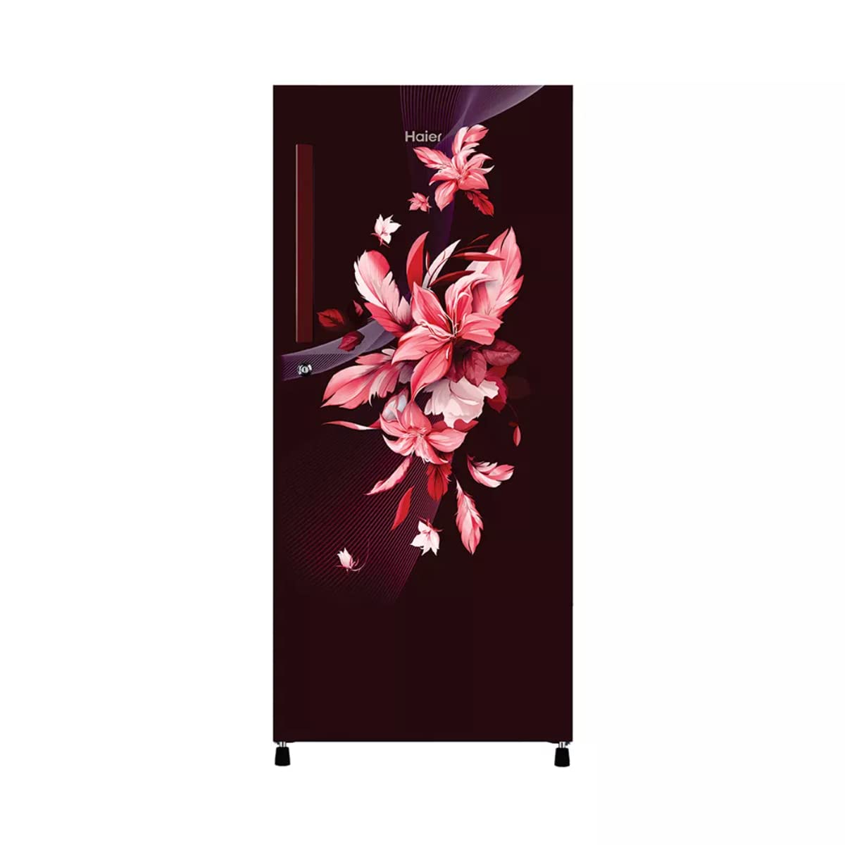 HAIER REFRIGERATOR, 190 Ltr, Single Door Refrigerator, 3 Star, Red Opal Floral|| HRD-2103CRO