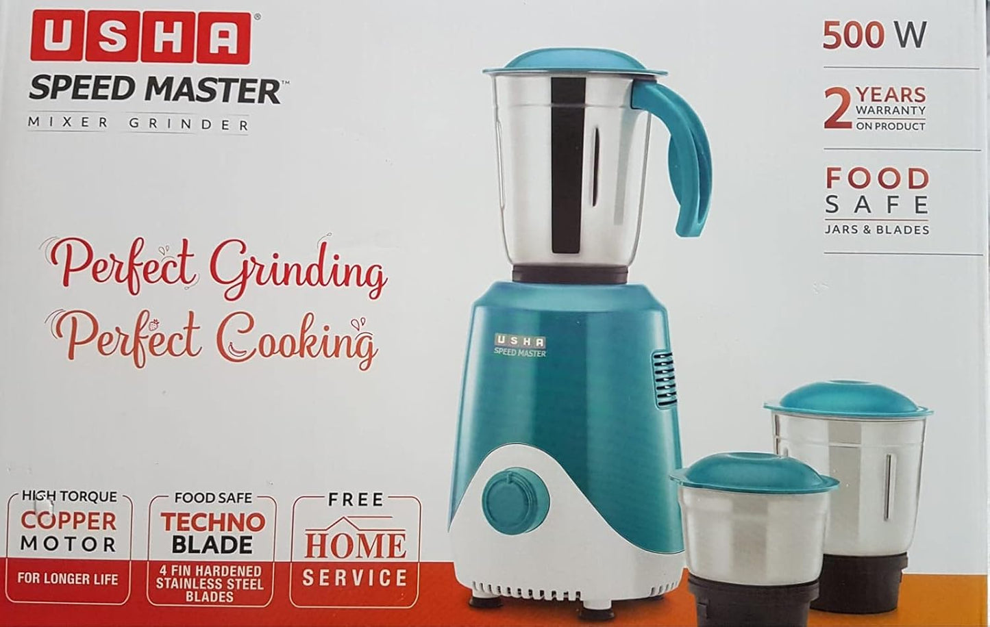 Usha Mixer Grinder 500W SPEEDMASTER