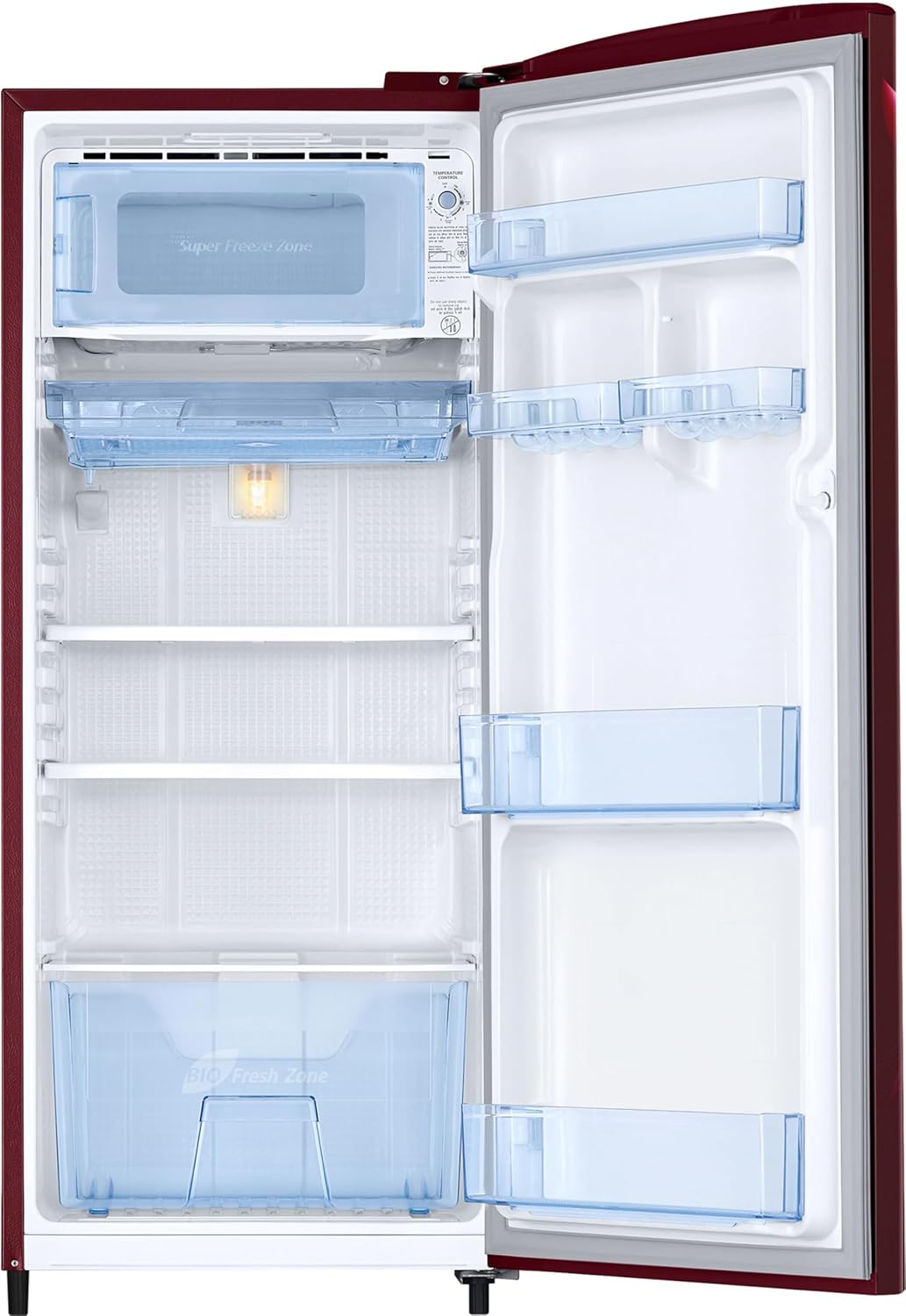 SAMSUNG REFRIGERATOR-183 Ltr: Single Door Fridge: 3 Star Midnight Blossom Red Floral|| RR20D1723RZ/HL