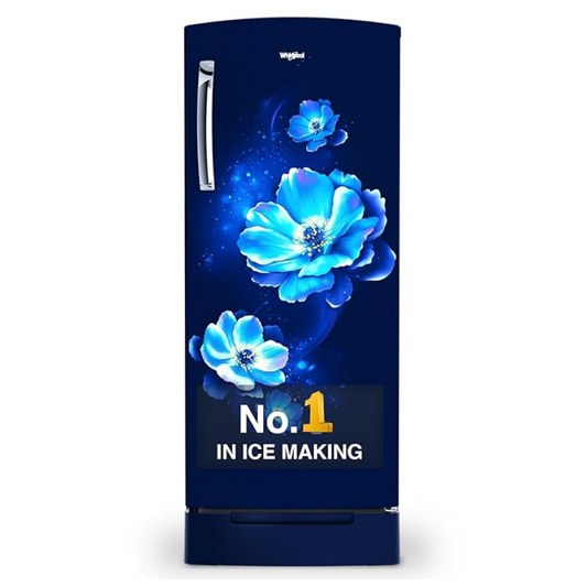 WHIRLPOOL REFRIGERATOR, 192 Ltr, Direct Cool Single Door Refrigerator, 4 Star, Sapphire Antelia Floral|| 215 IMPRO PRM 4S INV