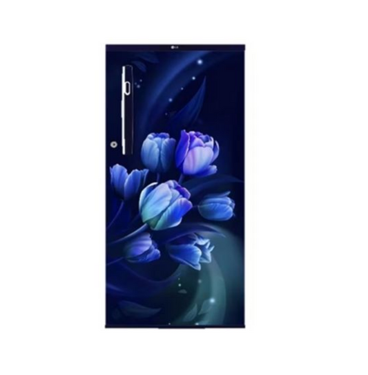 LG REFRIGERATOR-185 Ltr: , Single Door Fridge: 1 Star Blue Printed|| GL-B199OBTB