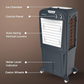 CROMPTON COOLER-43 Ltr: Desert Cooler : Plain|| Zelus DAC 43