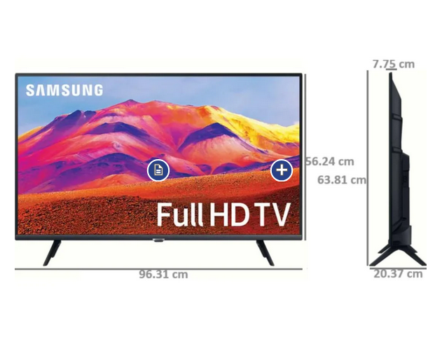 SAMSUNG LED TV-43 inch: , Smart LED TV: Plain|| UA43T5410AKXXL