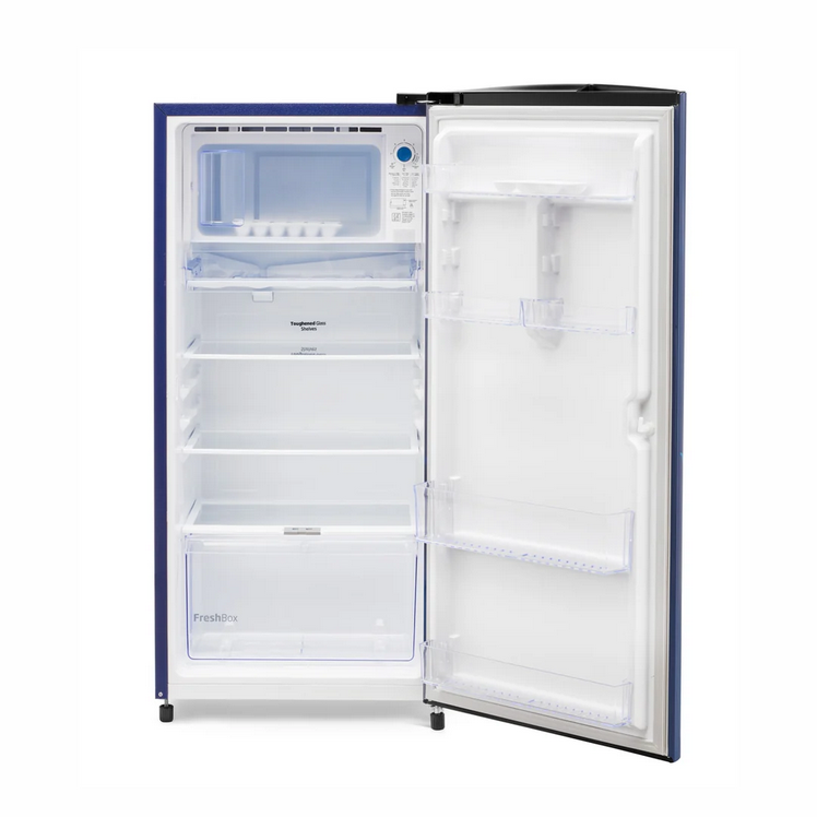 VOLTAS REFRIGERATOR: 175 Ltr, Beko 2 Star Aria Blue Floral || RDC208D/SOABE