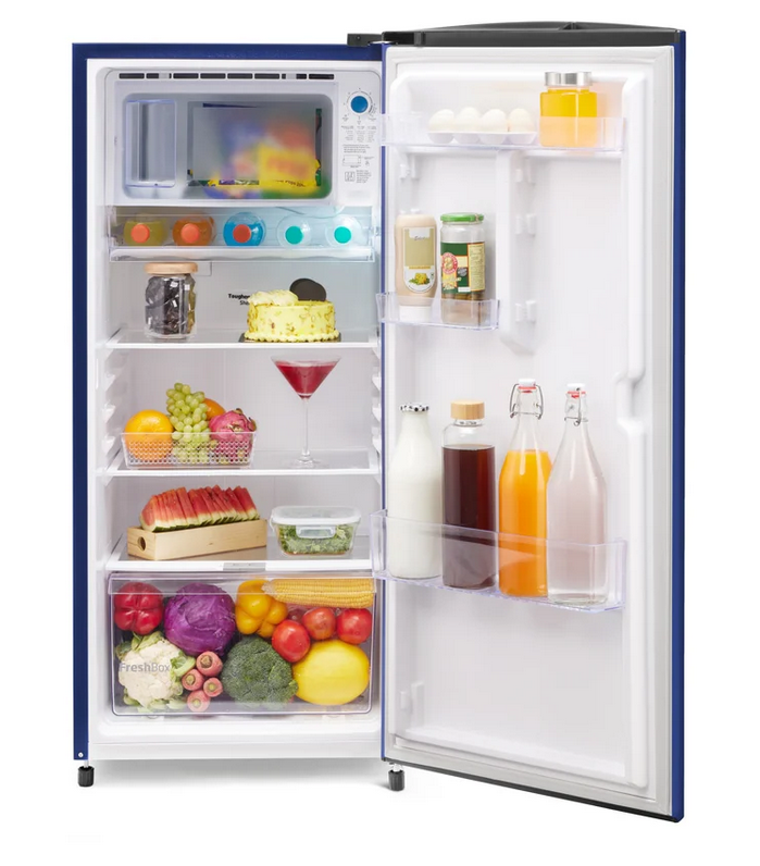 VOLTAS REFRIGERATOR: 175 Ltr, Beko 2 Star Peony Blue Floral || RDC208D/SOPBE