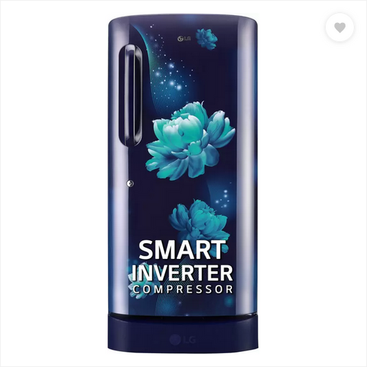 LG REFRIGERATOR-185 Ltr: ,Single Door Fridge: 5 Star Blue Floral|| B201AELU
