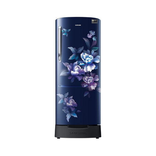 SAMSUNG REFRIGERATOR-183 Ltr: , Single Door Fridge: 4 Star Poppy Blue Printed|| RR20C1824HV/HL