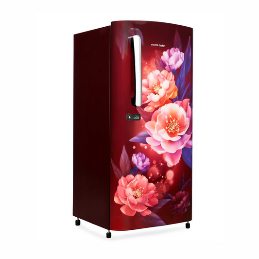 VOLTAS REFRIGERATOR: 175 Ltr, Beko 2 Star Wine Floral || RDC208D/SOPWE0