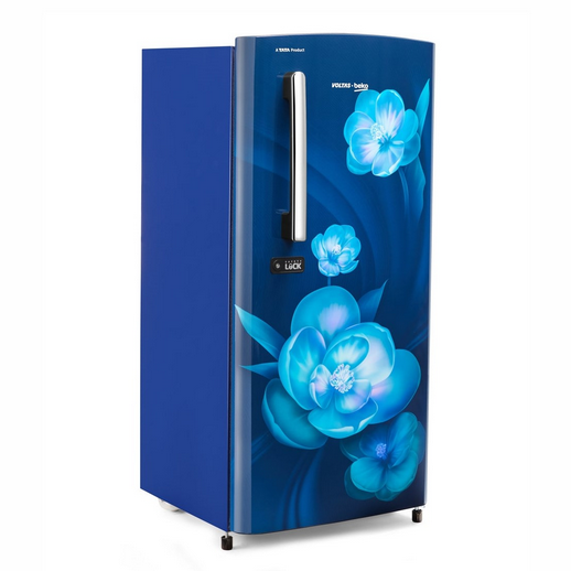 VOLTAS REFRIGERATOR: 175 Ltr, Beko 2 Star Blue Floral || RDC208D/SOPWE0