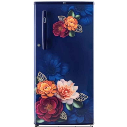 LG REFRIGERATOR-185 Ltr: ARKZEBN, Single Door Fridge: 3 Star Blue Plain|| GL-B199OBKD