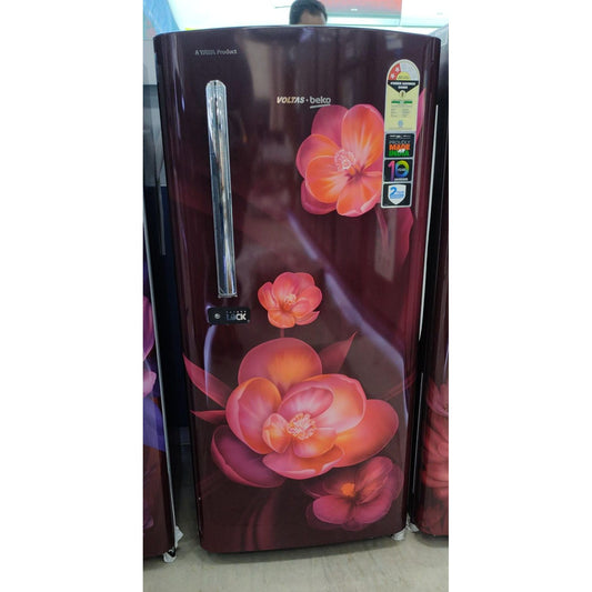 VOLTAS REFRIGERATOR: 175 Ltr, Beko 2 Star Wine Floral || RDC208D/SOPWE0