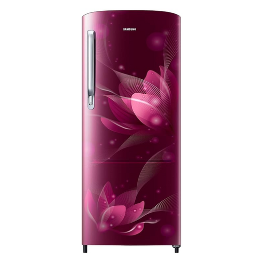 SAMSUNG REFRIGERATOR-183 Ltr: , Single Door Fridge: 2 Star Plain Blooming Saffron Red|| RR20C2712R8/NL